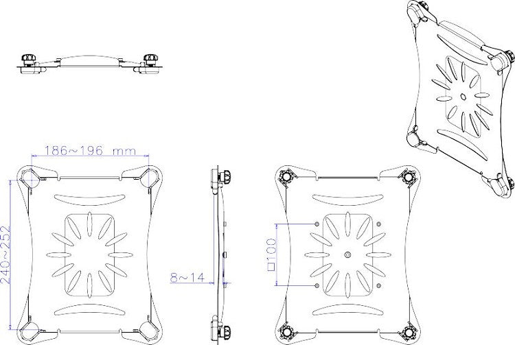 Neomounts TABLET-10 supporto universale per tablet