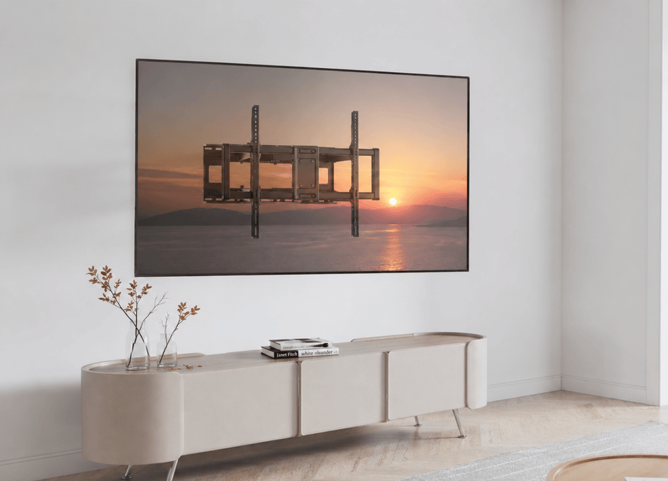 Wolff Mount | Heavy-Duty TV Beugel tot 120 inch | 120 KG! | VESA 900x600 | 70cm uit de muur |10 jaar garantie