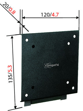 Vogels VFW 030 nero supporto da parete per LCD/TFT