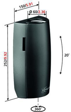 OP=OP Supporto da soffitto Vogels |dimensioni 30-65 pollici |Colore: Nero