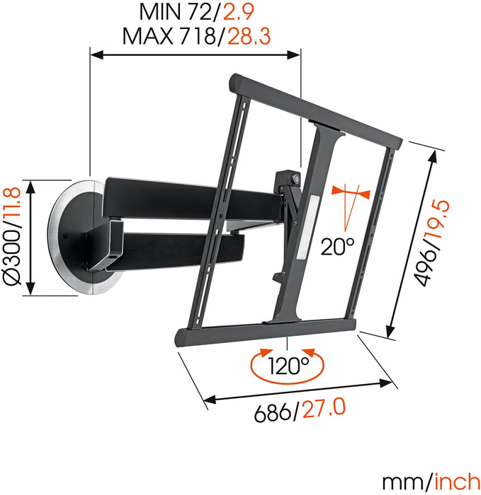 Supporto TV girevole Vogel's DesignMount Next