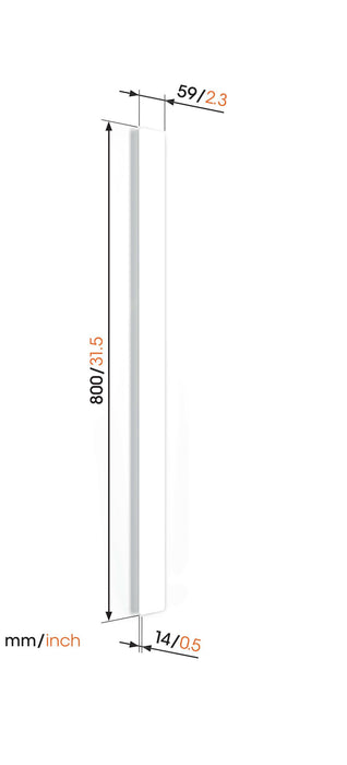 Canalina per cavi Vogel's bianca 80 cm