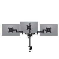 Supporto da Scrivania per 3 monitor lungo