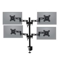Supporto da Scrivania per 4 monitor lungo
