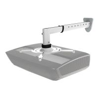 Supporto da parete per proiettore color bianco